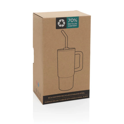 Embrace deluxe RCS recycled stainless steel tumbler 900ml - hospitality