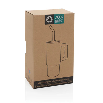 Embrace deluxe RCS recycled stainless steel tumbler 900ml - hospitality
