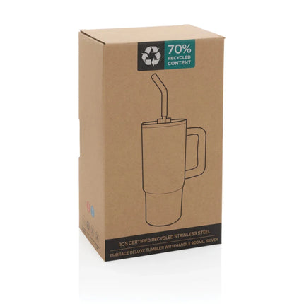 Embrace deluxe RCS recycled stainless steel tumbler 900ml - hospitality