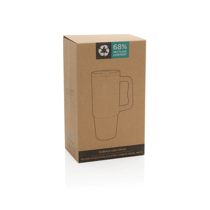 Embrace Leakproof RCS recycled stainless steel tumbler 900ml - hospitality