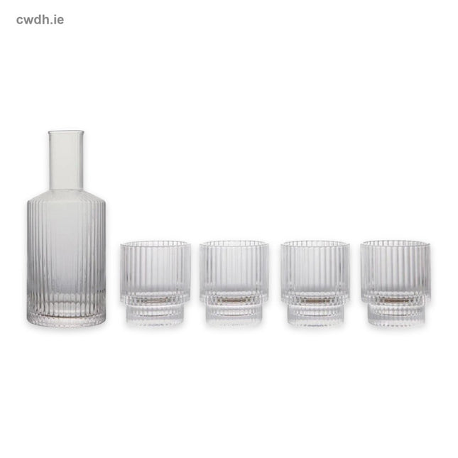 'Employee of the Month' Kit – Hand-Blown Crystal Carafe and Handcrafted Crystal Tumbler Set | Hospitality Trade Pack - CWDH
