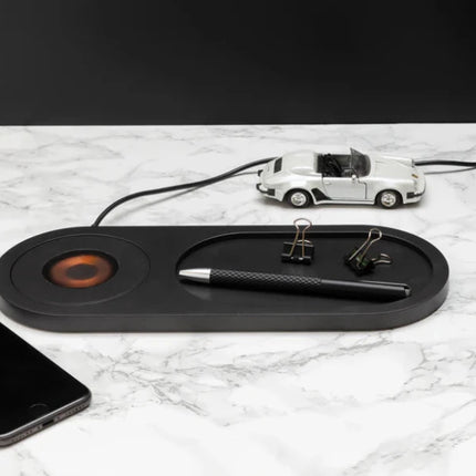 Encore 10W wireless charging valet tray - hospitality