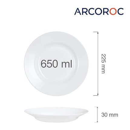 Everyday deep plate, 225x(H)30mm - hospitality