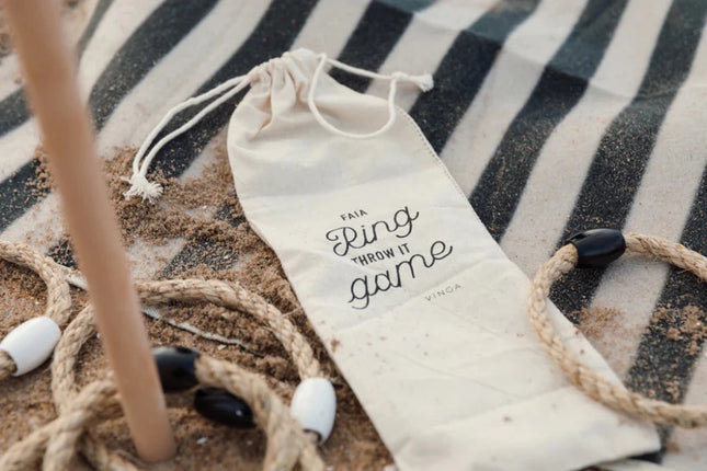 Faia Handcrafted Ring Toss Set Atelier Cotton Bag - hospitality