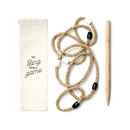 Faia Handcrafted Ring Toss Set Atelier Cotton Bag - hospitality