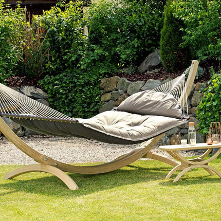 XXL Padded Double Hammock & Olymp Wooden Stand Set – photo 3