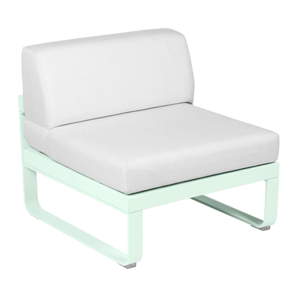 Fermob Bellevie 1-Seater Central Module – Maya Blue frame – modular outdoor sofa for hotels & restaurants, Ireland
