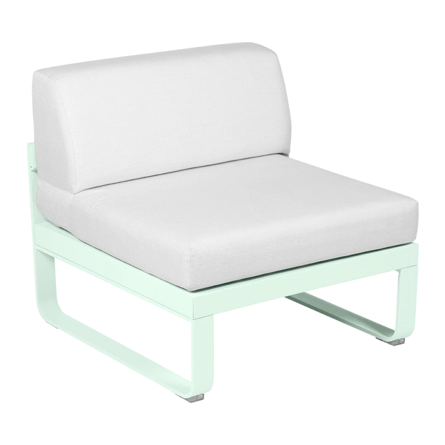 Fermob Bellevie 1-Seater Central Module – Maya Blue frame – modular outdoor sofa for hotels & restaurants, Ireland