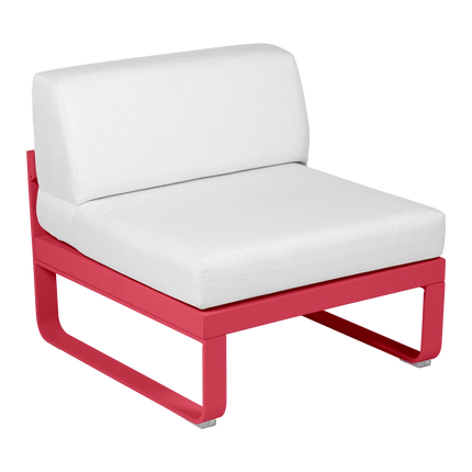 Fermob Bellevie 1-Seater Central Module – Rosalie frame with Off-White fabric – modular outdoor sofa, Ireland