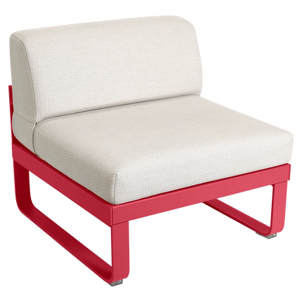 Fermob Bellevie 1-Seater Central Module – Rosalie frame with Pearl fabric – modular outdoor sofa, Ireland