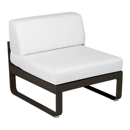 Fermob Bellevie 1-Seater Central Module – Tonka frame with Off-White fabric – modular outdoor sofa, Ireland