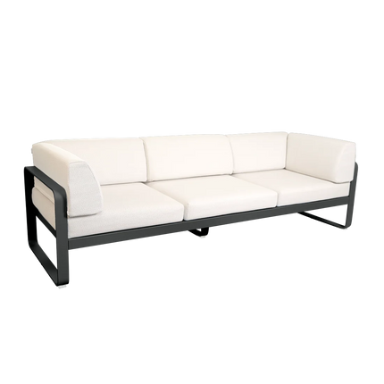 Fermob Bellevie 3-Seater Club Sofa – Anthracite frame with Pearl fabric – outdoor sofa for hotels & restaurants, Ireland