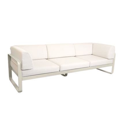 Fermob Bellevie 3-Seater Club Sofa – Clay Grey frame with Pearl fabric – outdoor sofa for hotels & restaurants, Ireland