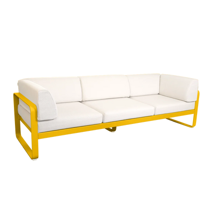 Fermob Bellevie 3-Seater Club Sofa – Honey frame with Pearl fabric – outdoor sofa for hotels & restaurants, Ireland