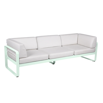Fermob Bellevie 3-Seater Club Sofa – Maya Blue frame – outdoor sofa for hotels & restaurants, Ireland