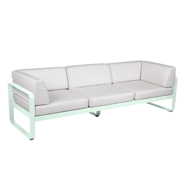 Fermob Bellevie 3-Seater Club Sofa – Maya Blue frame – outdoor sofa for hotels & restaurants, Ireland