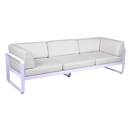 Fermob Bellevie 3-Seater Club Sofa – Marshmallow frame with Off-White fabric – outdoor sofa for hotels & restaurants, Ireland