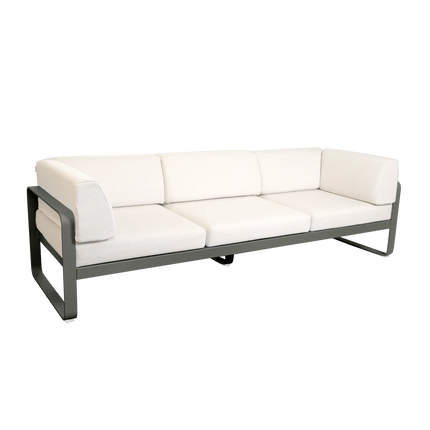 Fermob Bellevie 3-Seater Club Sofa – Rosemary frame with Pearl fabric – outdoor sofa for hotels & restaurants, Ireland