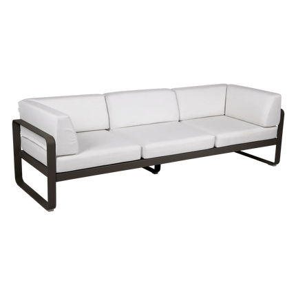Fermob Bellevie 3-Seater Club Sofa – Tonka frame with Off-White fabric – outdoor sofa for hotels & restaurants, Ireland
