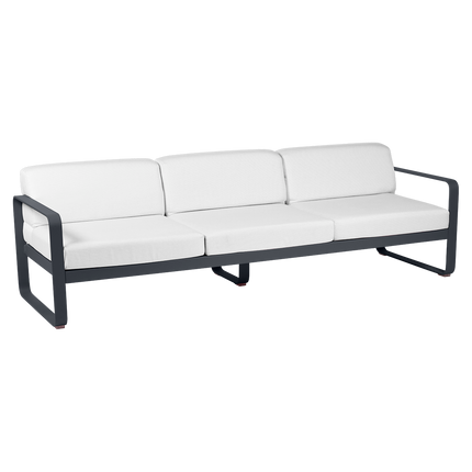Fermob Bellevie 3-Seater Outdoor Sofa – Anthracite frame with Off-White fabric – outdoor sofa, Ireland