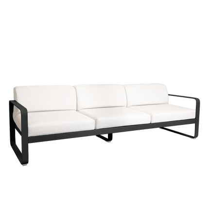 Fermob Bellevie 3-Seater Outdoor Sofa – Anthracite frame with Pearl fabric – outdoor sofa for hotels & restaurants, Ireland