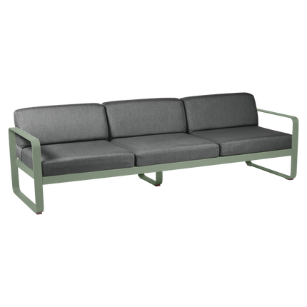 Fermob Bellevie 3-Seater Outdoor Sofa – Cactus frame with Graphite Grey fabric – outdoor sofa, Ireland