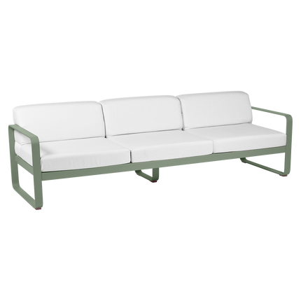 Fermob Bellevie 3-Seater Outdoor Sofa – Cactus frame with Off-White fabric – outdoor sofa for hotels & restaurants, Ireland