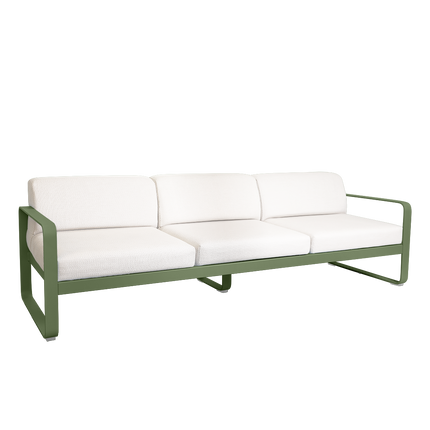 Fermob Bellevie 3-Seater Outdoor Sofa – Cactus frame with Pearl fabric – outdoor sofa for hotels & restaurants, Ireland