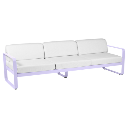 Fermob Bellevie 3-Seater Outdoor Sofa – Marshmallow frame with Off-White fabric – outdoor sofa, Ireland