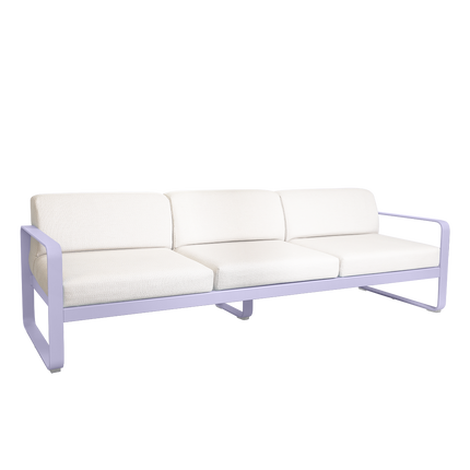 Fermob Bellevie 3-Seater Outdoor Sofa – Marshmallow frame with Pearl fabric – outdoor sofa for hotels & restaurants, Ireland