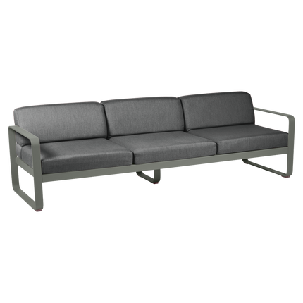 Fermob Bellevie 3-Seater Outdoor Sofa – Rosemary frame with Graphite Grey fabric – outdoor sofa, Ireland