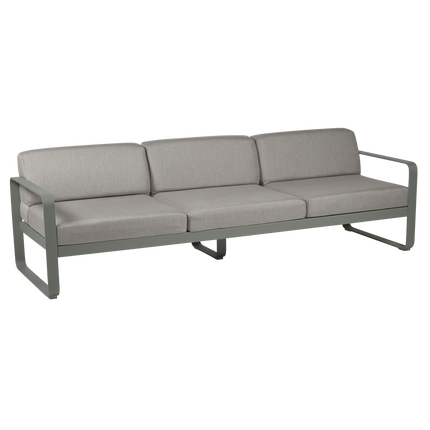 Fermob Bellevie 3-Seater Outdoor Sofa – Rosemary frame with Grey Taupe fabric – outdoor sofa, Ireland