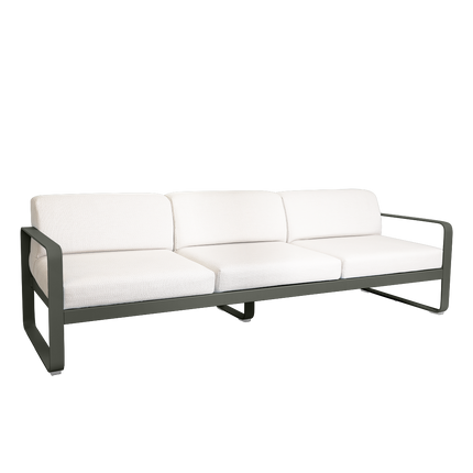 Fermob Bellevie 3-Seater Outdoor Sofa – Rosemary frame with Pearl fabric – outdoor sofa for hotels & restaurants, Ireland