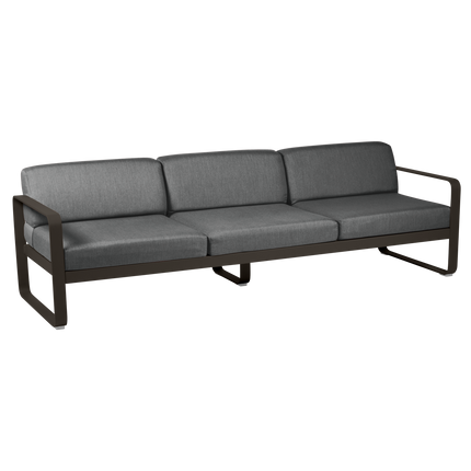 Fermob Bellevie 3-Seater Outdoor Sofa – Tonka frame with Graphite Grey fabric – outdoor sofa, Ireland