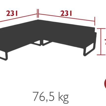 Fermob Bellevie Composition 2 Modular Outdoor Lounge Set - hospitality
