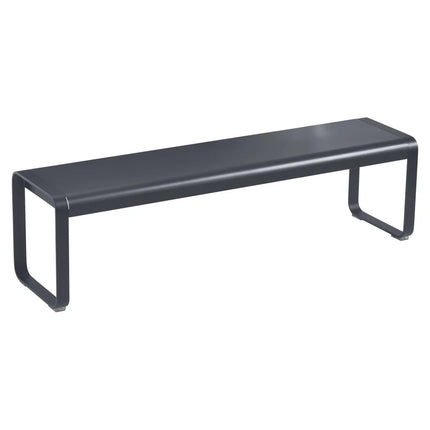 Fermob Bellevie Premium bench in Anthracite – reinforced 3-seater outdoor bench for hotel and restaurant terraces, Ireland