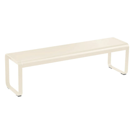 Fermob Bellevie Premium bench in Latte Beige – reinforced 3-seater outdoor bench for hotel and restaurant terraces, Ireland
