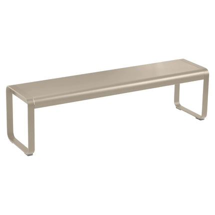 Fermob Bellevie Premium bench in Nutmeg – reinforced 3-seater outdoor bench for hotel and restaurant terraces, Ireland