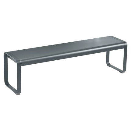 Fermob Bellevie Premium bench in Storm Grey – reinforced 3-seater outdoor bench for hotel and restaurant terraces, Ireland