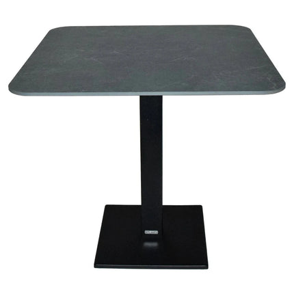 Fermob Capuccino Bistro Table 80 × 80 cm – Basalt Base, Guatemala Marble Top - CWDH