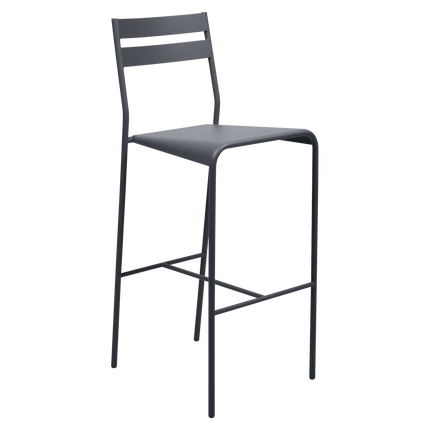 Fermob Facto Outdoor Bar Chair in Anthracite – outdoor bar chair for hospitality terraces