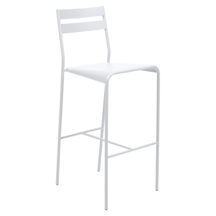 Fermob Facto Outdoor Bar Chair in Cotton White – outdoor bar chair for hospitality terraces
