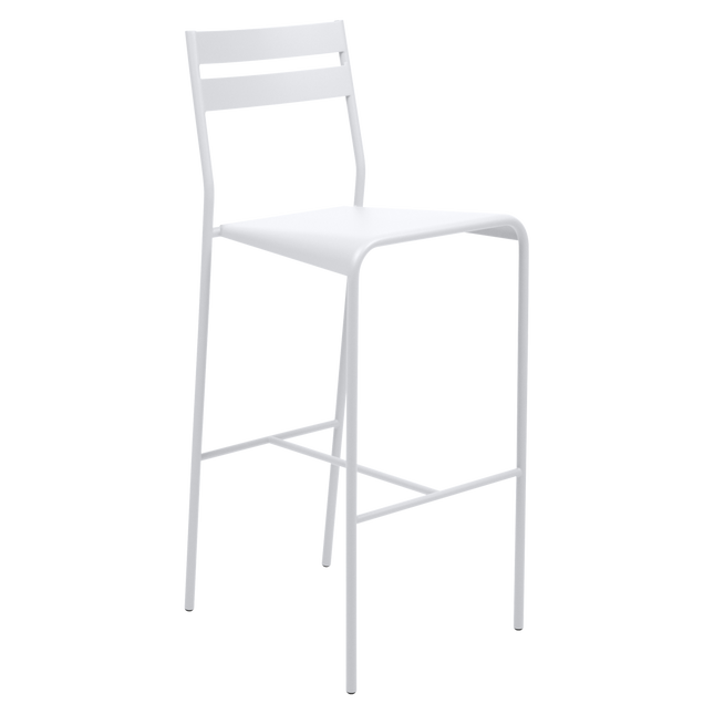 Fermob Facto Outdoor Bar Chair in Cotton White – outdoor bar chair for hospitality terraces