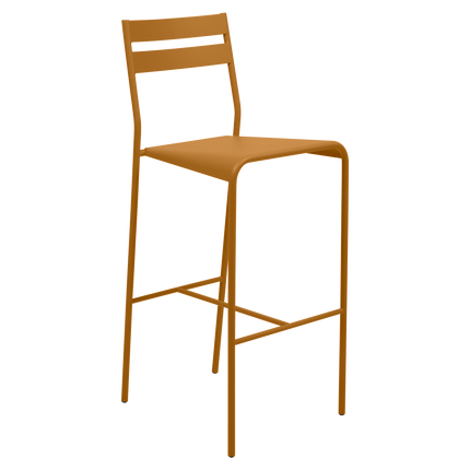 Fermob Facto Outdoor Bar Chair in Gingerbread – outdoor bar chair for hospitality terraces