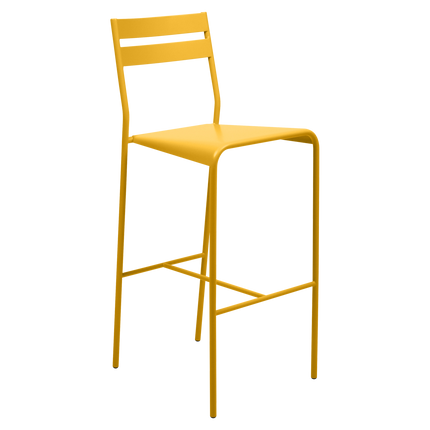 Fermob Facto Outdoor Bar Chair in Honey – outdoor bar chair for hospitality terraces