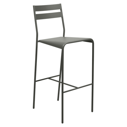 Fermob Facto Outdoor Bar Chair in Rosemary – outdoor bar chair for hospitality terraces