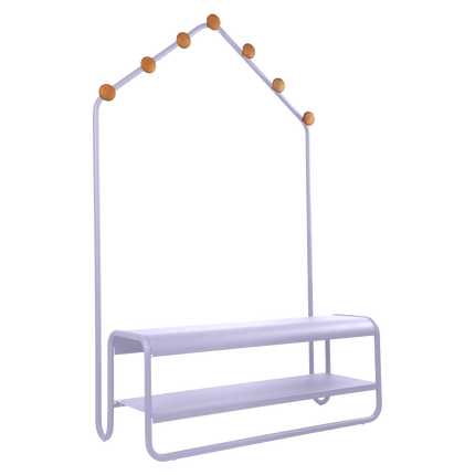 Fermob Funambule Cloakroom Bench in Marshmallow – outdoor bench for hotels & restaurants, Ireland