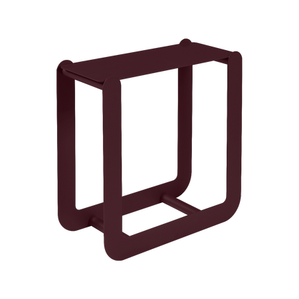 Fermob Nevado Steel Log Holder in Black Cherry – outdoor furniture for hotels & restaurants, Ireland