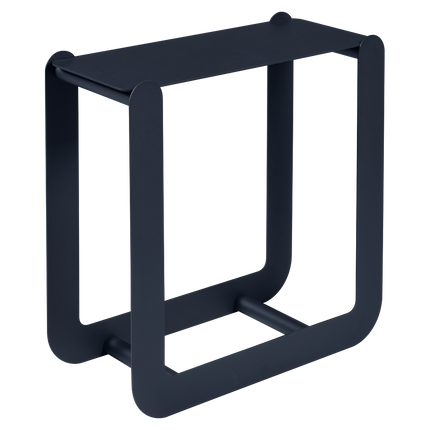 Fermob Nevado Steel Log Holder in Deep Blue – outdoor furniture for hotels & restaurants, Ireland