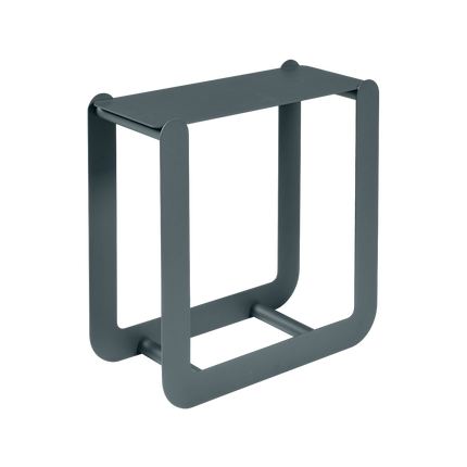 Fermob Nevado Steel Log Holder in Storm Grey – outdoor furniture for hotels & restaurants, Ireland